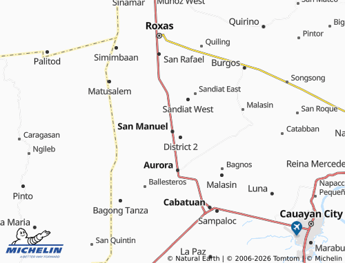 MICHELIN San Manuel map - ViaMichelin