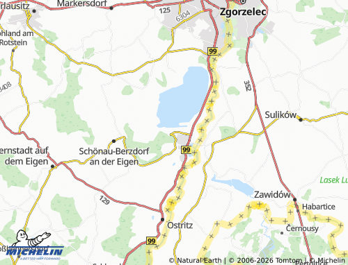 MICHELIN Tauchritz map - ViaMichelin