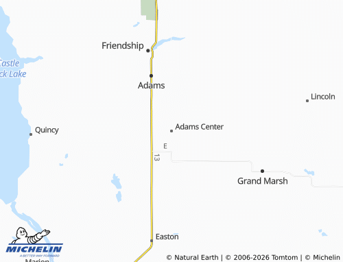 Mappa MICHELIN Adams Center - ViaMichelin