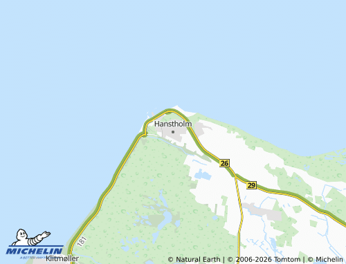 MICHELIN-Landkarte Hanstholm - ViaMichelin