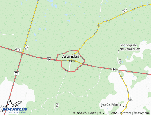 MICHELIN-Landkarte Riberas de Mexiquito - ViaMichelin