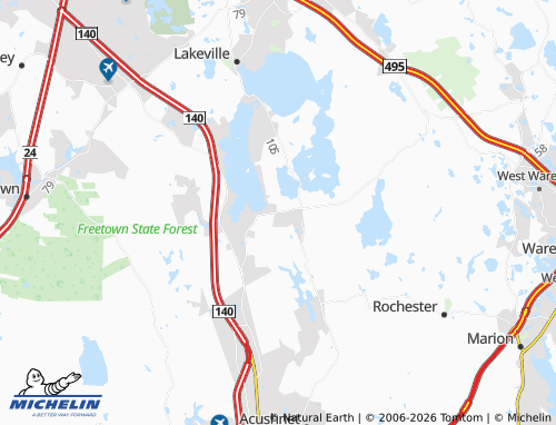 Mappa MICHELIN Ashley Heights - ViaMichelin
