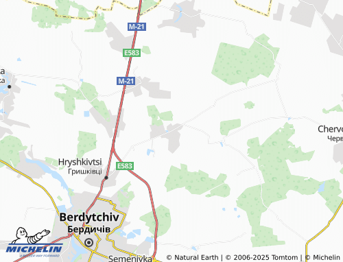 MICHELIN Polovetske map - ViaMichelin