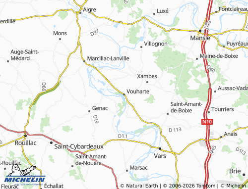 Mapa MICHELIN Vouharte - ViaMichelin