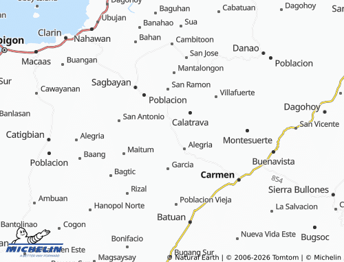 MICHELIN Kabasacan map - ViaMichelin