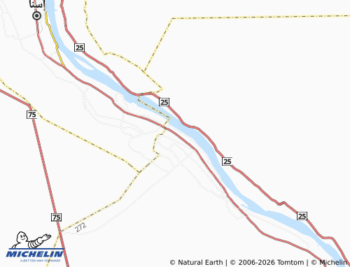 MICHELIN El Sebaeia Gharb map - ViaMichelin