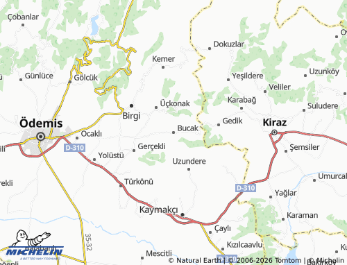Kaart MICHELIN Bucak - ViaMichelin