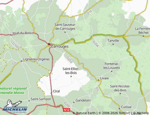 Mappa MICHELIN Rouperroux - ViaMichelin