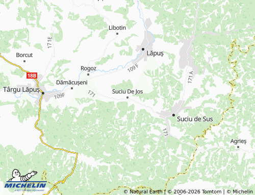 Mappa MICHELIN Suciu De Jos - ViaMichelin