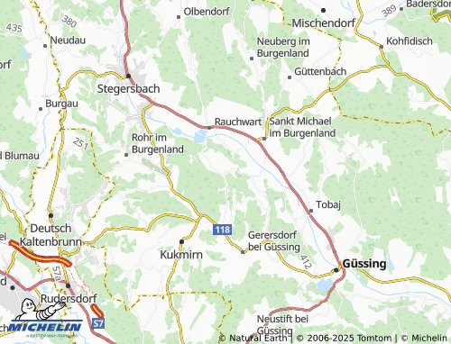 MICHELIN-Landkarte Gamischdorf Brunnergraben - ViaMichelin