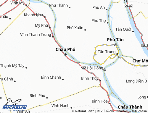 MICHELIN-Landkarte Bình Thạnh Đông - ViaMichelin