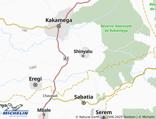 MICHELIN Shikulu map - ViaMichelin