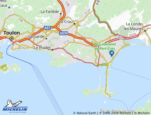 MICHELIN Carqueiranne map - ViaMichelin
