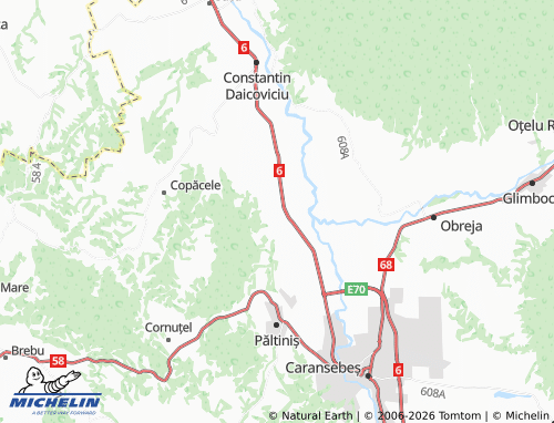 Mappa MICHELIN Zăgujeni - ViaMichelin
