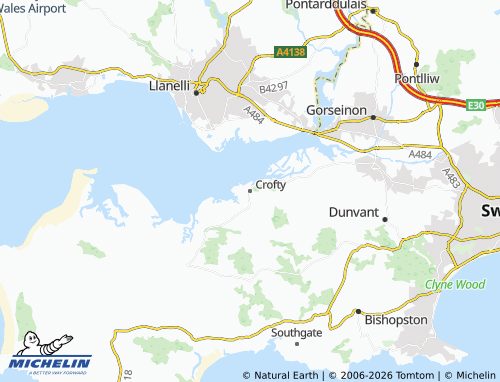 Mappa MICHELIN Crofty - ViaMichelin