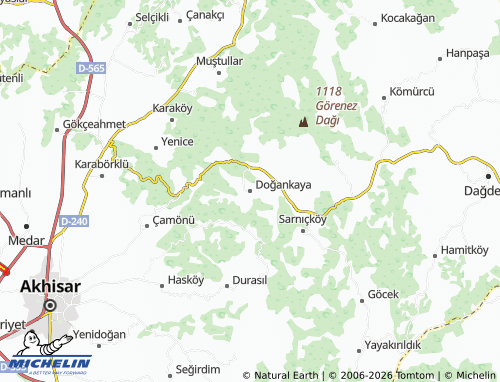 MICHELIN Doğankaya map - ViaMichelin