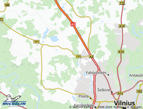 Mapa MICHELIN Saldenė - ViaMichelin