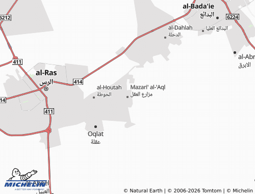 MICHELIN-Landkarte Mazari' al-'Aql - ViaMichelin