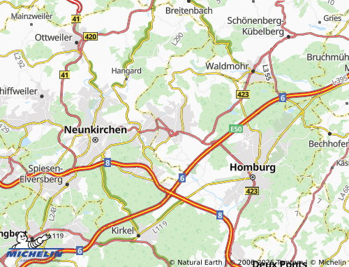MICHELIN Bexbach map - ViaMichelin