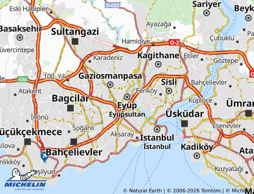 Kaart MICHELIN Eyüp - ViaMichelin