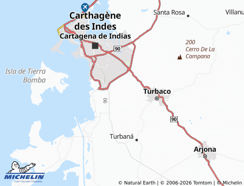 Carte MICHELIN Pasacaballos II - ViaMichelin