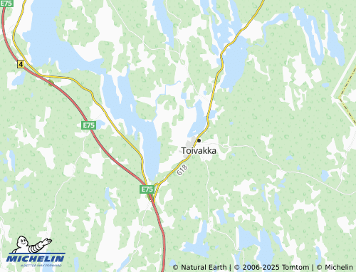 MICHELIN Ahokas map - ViaMichelin