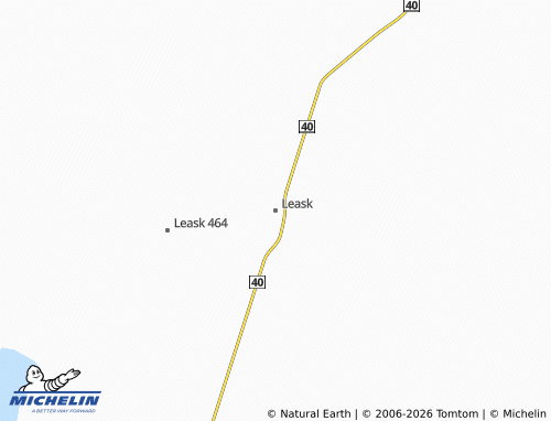 Kaart MICHELIN Leask - ViaMichelin