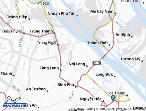 Carte MICHELIN Nhị Long Phú - ViaMichelin