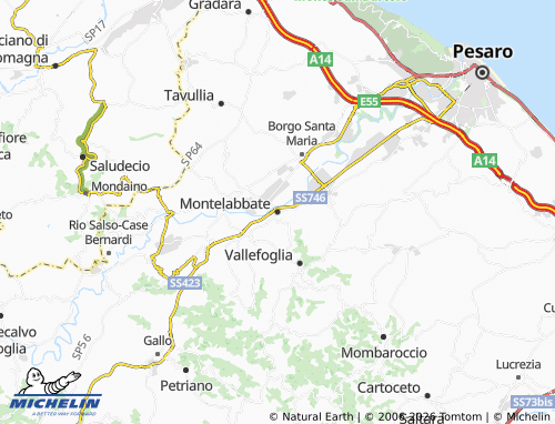 Mappa MICHELIN Montelabbate - ViaMichelin
