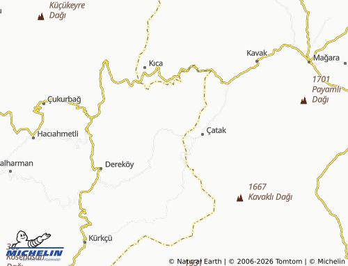 Carte MICHELIN Karacaoğlan - ViaMichelin