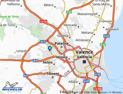 Kaart MICHELIN Paterna - ViaMichelin