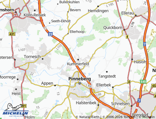 MICHELIN Kummerfeld map - ViaMichelin