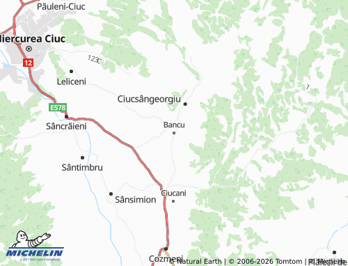 Mappa MICHELIN Bancu - ViaMichelin