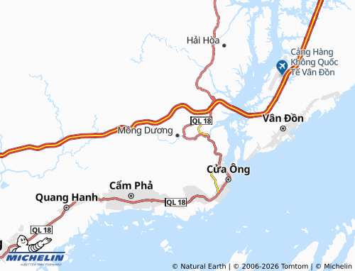 Mappa MICHELIN Mông Dương - ViaMichelin