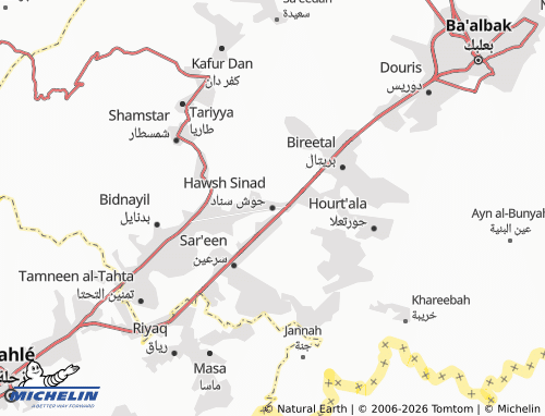Mapa MICHELIN Hawsh Sinad - ViaMichelin