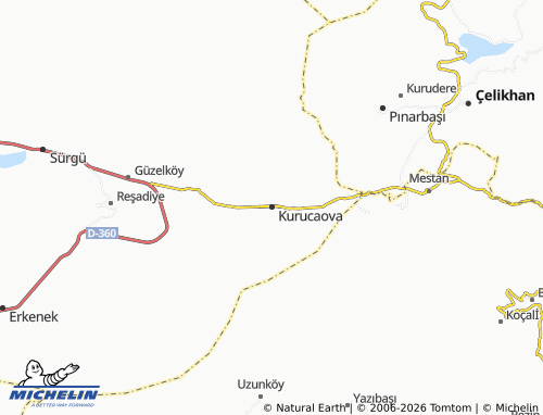 MICHELIN Kurucaova map - ViaMichelin