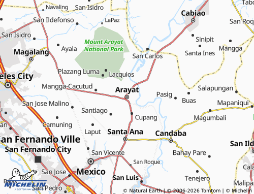 MICHELIN Arayat map - ViaMichelin