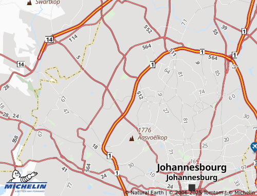 MICHELIN Brandparkrif Extension 45 map - ViaMichelin