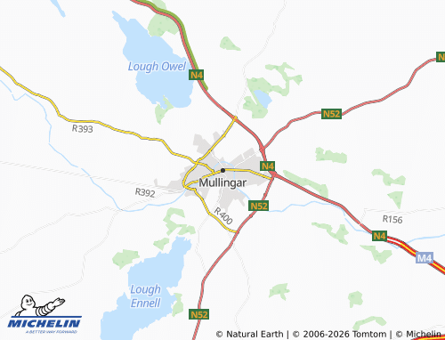 Kaart MICHELIN Mullingar - ViaMichelin