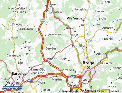 MICHELIN Espinheira map - ViaMichelin