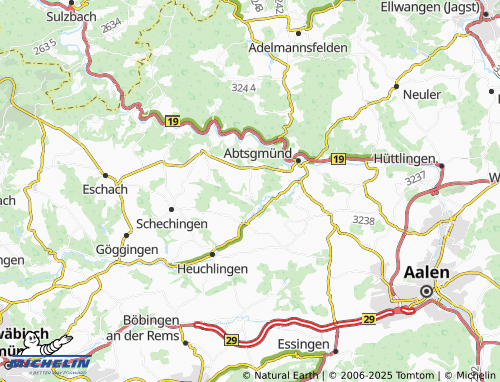 MICHELIN Neubronn map - ViaMichelin
