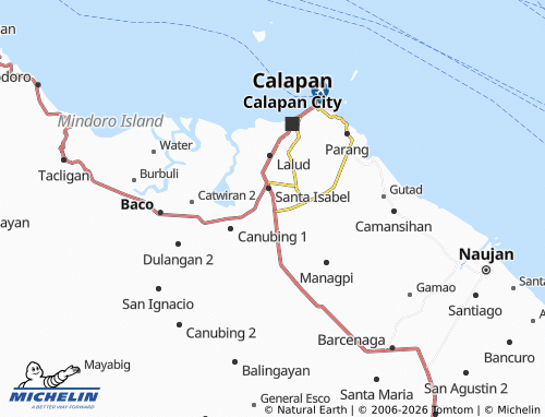 MICHELIN Bayanan 1 map - ViaMichelin