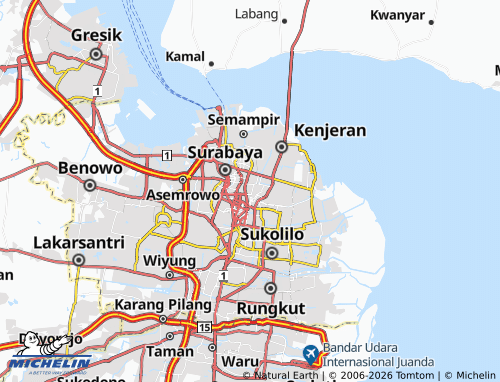MICHELIN Tambaksari map - ViaMichelin