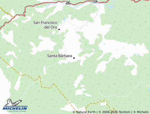 Mappa MICHELIN Santa Bárbara Centro - ViaMichelin