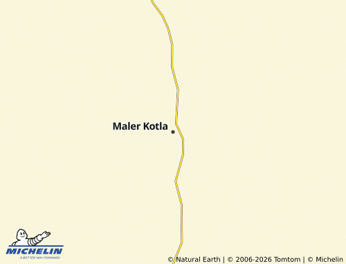 Kaart MICHELIN Maler Kotla - ViaMichelin