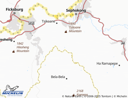 MICHELIN Lenyakoane map - ViaMichelin