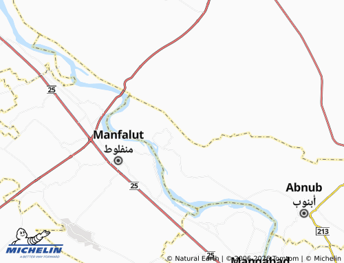 MICHELIN El Maabda El Sharkia map - ViaMichelin