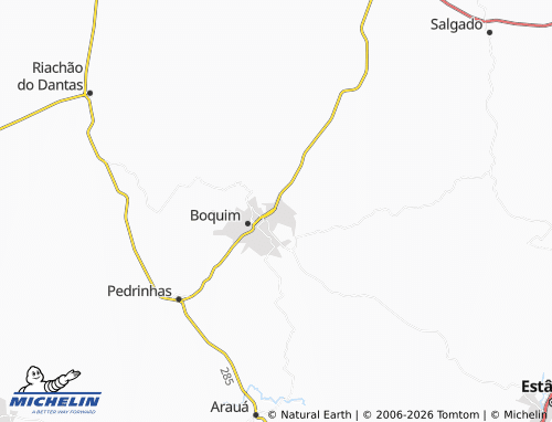 Carte MICHELIN Boquim Velho - ViaMichelin
