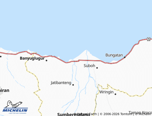 MICHELIN-Landkarte Pesisir - ViaMichelin