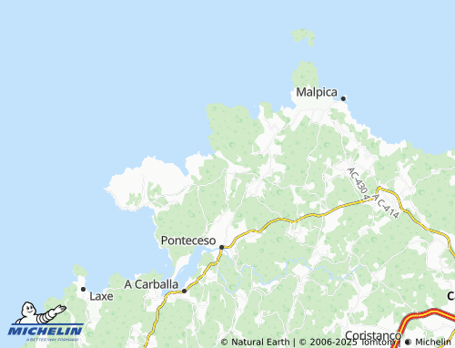 MICHELIN Niñóns (San Xoán) map - ViaMichelin